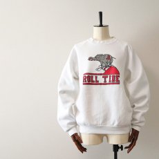 画像1: 80's FRUIT OF THE LOOM PRINT CREW NECK SWEAT "ROLL TIDE" (1)