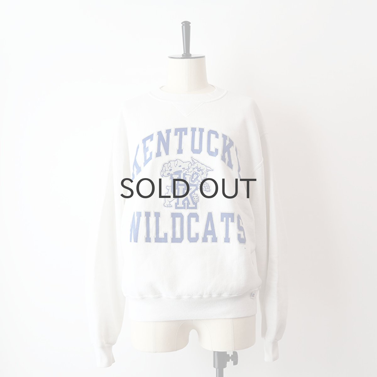 画像1: 90's RUSSELL PRINT CREW NECK SWEAT "KENTUCKY WILDCATS" (1)