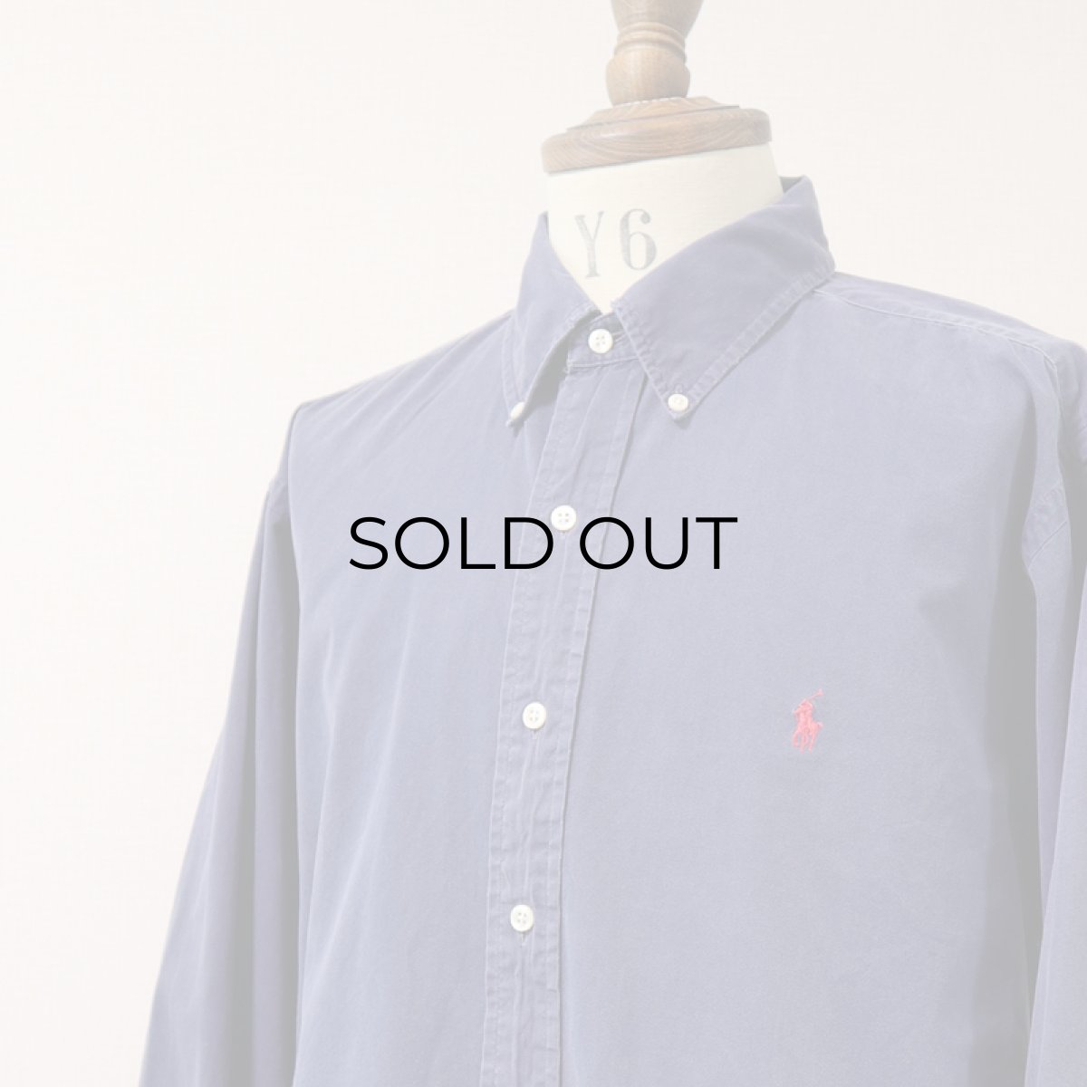 画像4: 90's Ralph Lauren COTTON POPLIN B/D SHIRT (4)