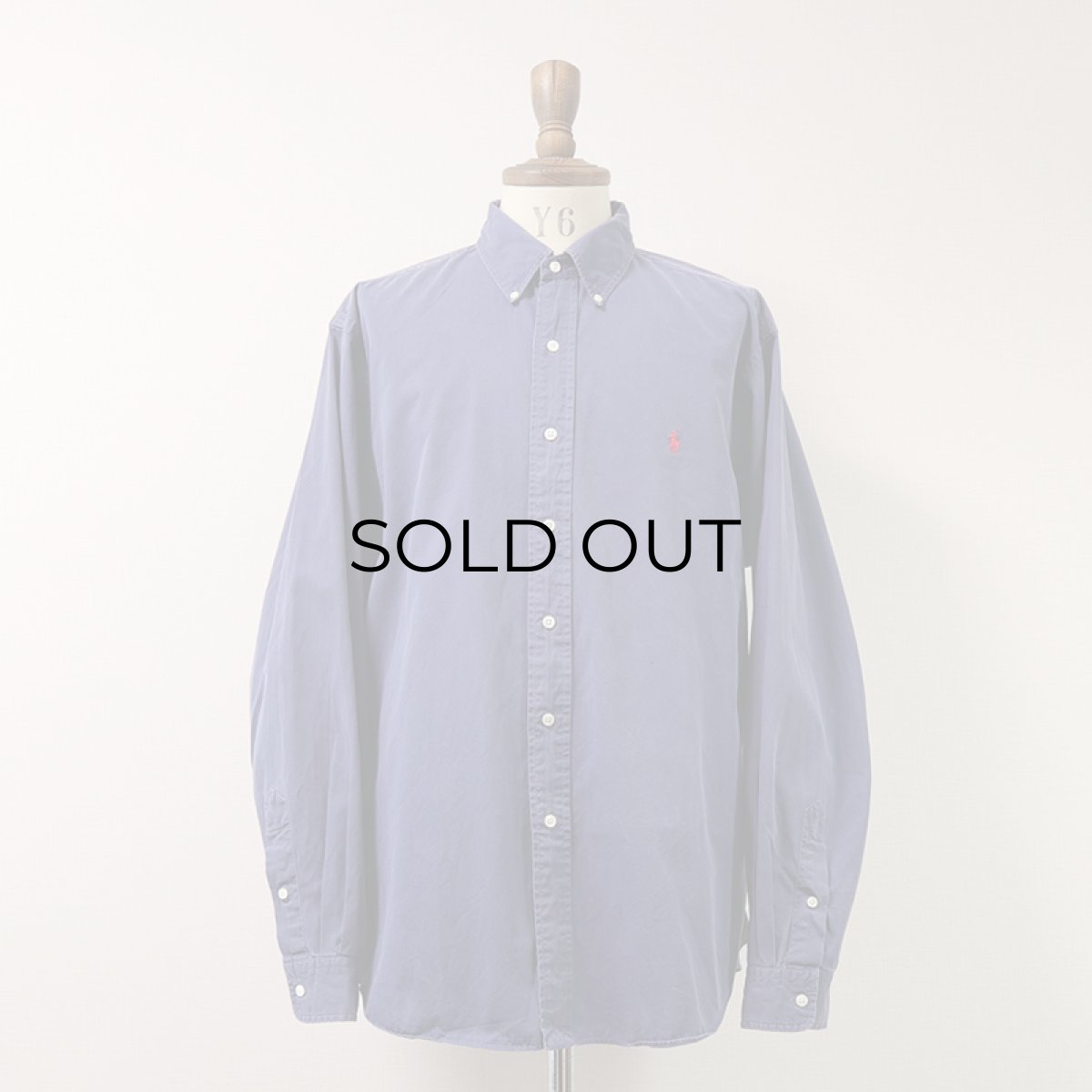 画像1: 90's Ralph Lauren COTTON POPLIN B/D SHIRT (1)