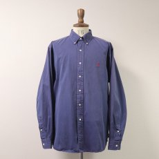 画像1: 90's Ralph Lauren COTTON POPLIN B/D SHIRT (1)