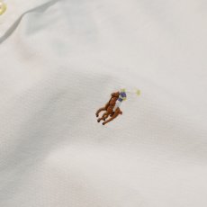 画像11: 90's Ralph Lauren WHITE COTTON OXFORD B/D SHIRT (11)