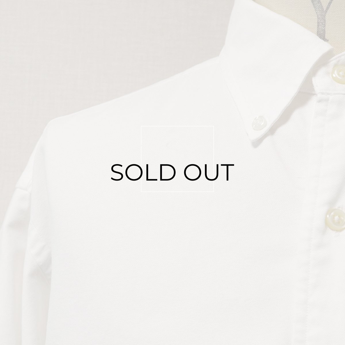 画像12: 90's Ralph Lauren WHITE COTTON OXFORD B/D SHIRT (12)