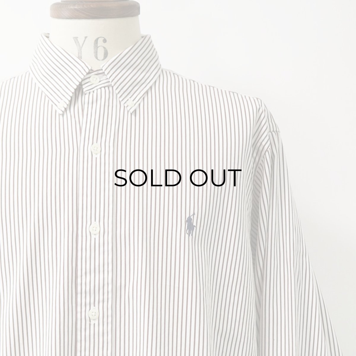 画像4: Ralph Lauren COTTON STRIPE B/D SHIRT (4)