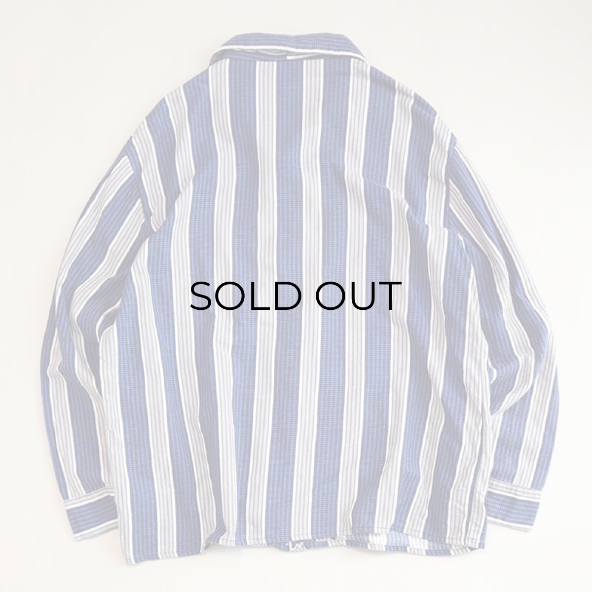 画像2: OLD Primavera COTTON STRIPE EURO PAJAMA SHIRT (2)