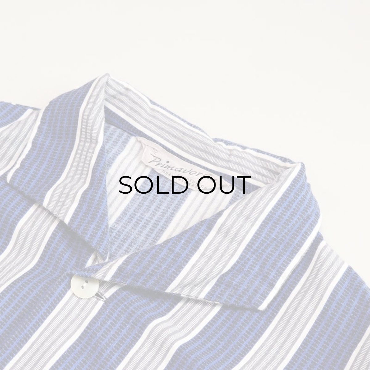 画像8: OLD Primavera COTTON STRIPE EURO PAJAMA SHIRT (8)