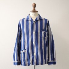 画像3: OLD Primavera COTTON STRIPE EURO PAJAMA SHIRT (3)