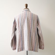 画像3: OLD WITT COTTON STRIPE EURO PAJAMA SHIRT (3)