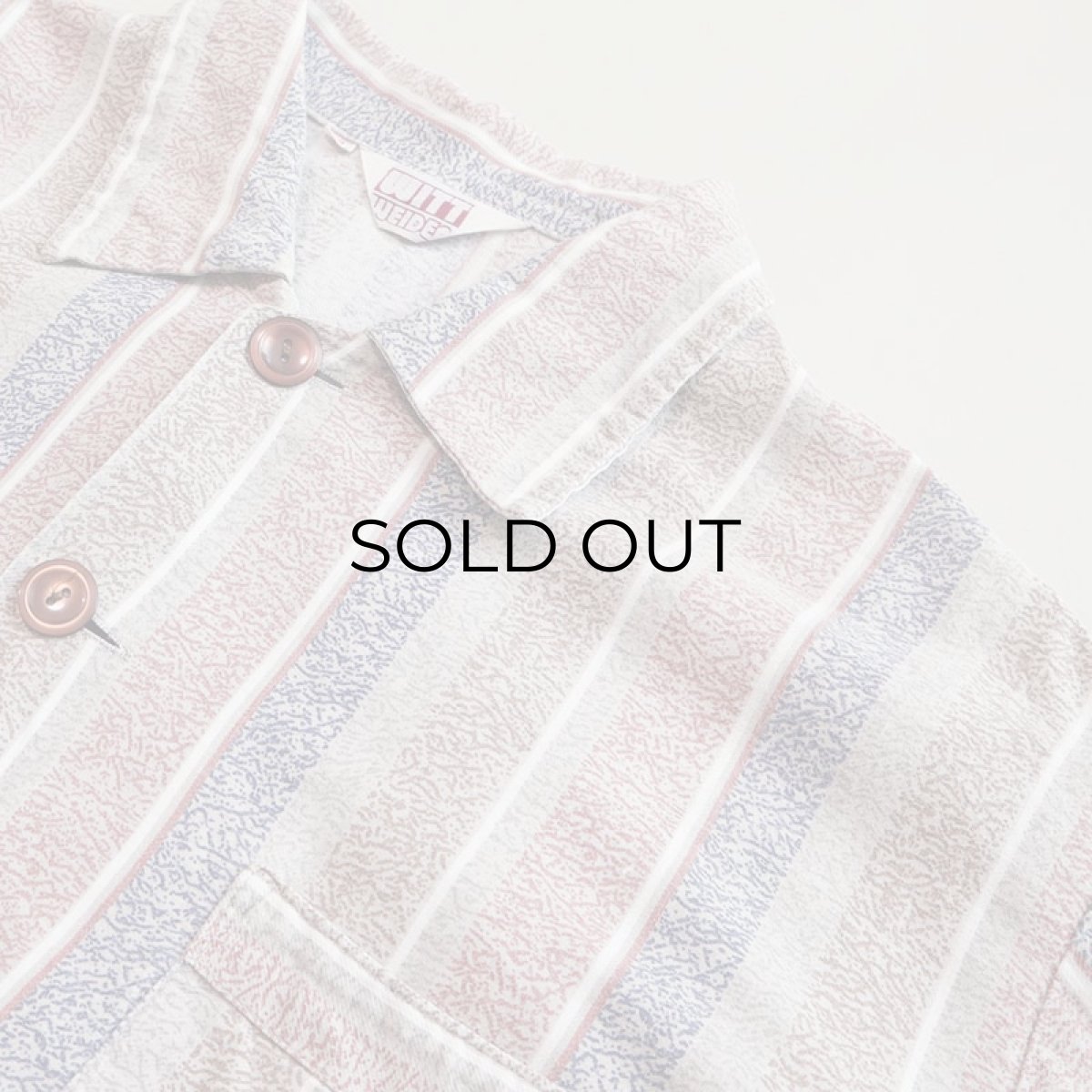 画像9: OLD WITT COTTON STRIPE EURO PAJAMA SHIRT (9)