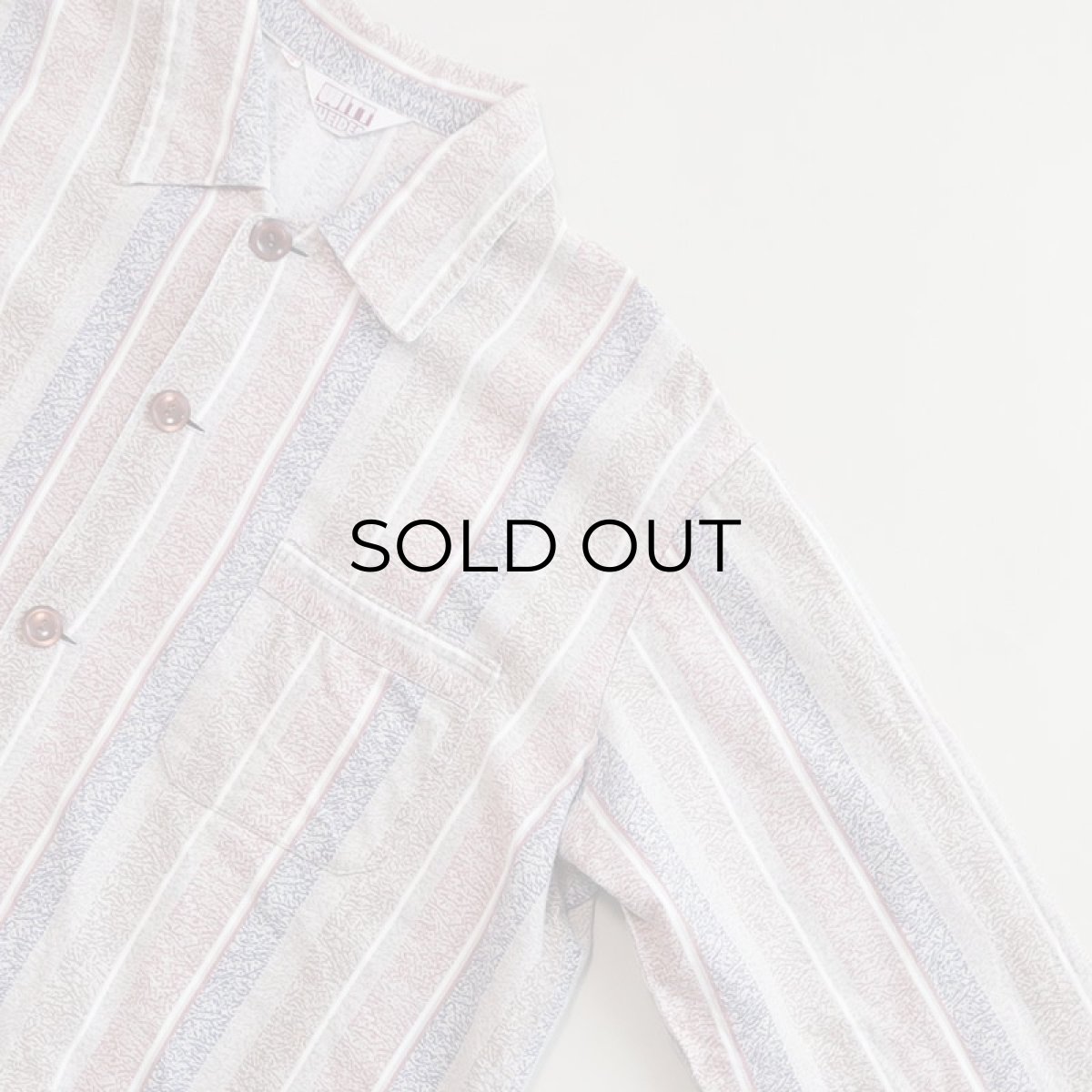 画像8: OLD WITT COTTON STRIPE EURO PAJAMA SHIRT (8)