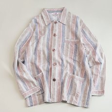 画像6: OLD WITT COTTON STRIPE EURO PAJAMA SHIRT (6)