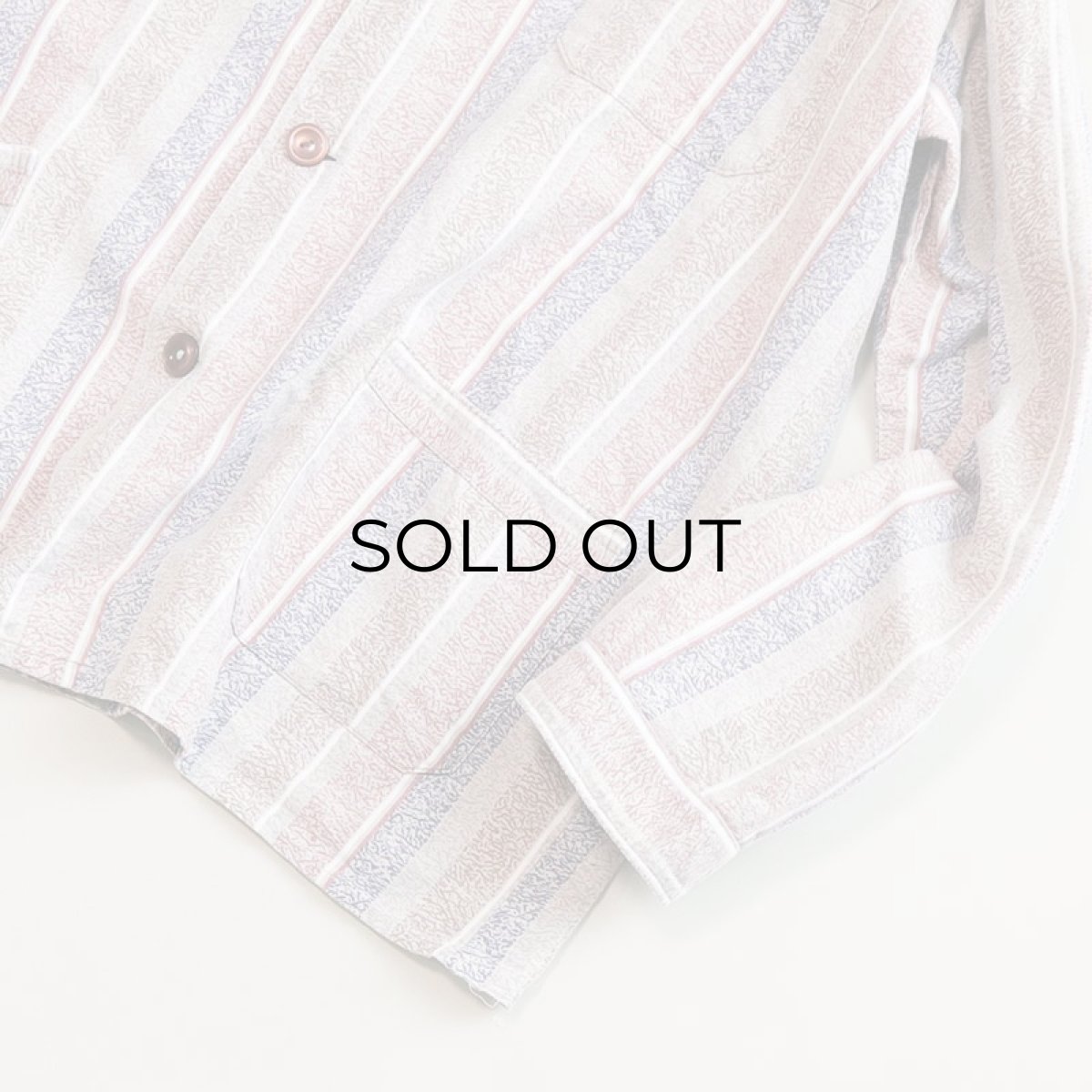 画像10: OLD WITT COTTON STRIPE EURO PAJAMA SHIRT (10)