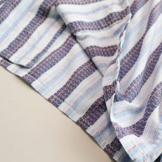 画像11: OLD UNKNOWN BRAND COTTON STRIPE EURO PAJAMA SHIRT (11)