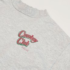 画像8: 90's H.L.MILLER COTTON W-PRINT MOCK NECK L/S TEE "Cowboy Club" (8)