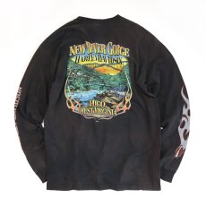 画像8: HARLEY-DAVIDSON COTTON W-PRINT L/S POCKET TEE "NEW RIVER GORGE" (8)