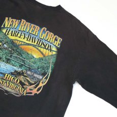 画像14: HARLEY-DAVIDSON COTTON W-PRINT L/S POCKET TEE "NEW RIVER GORGE" (14)