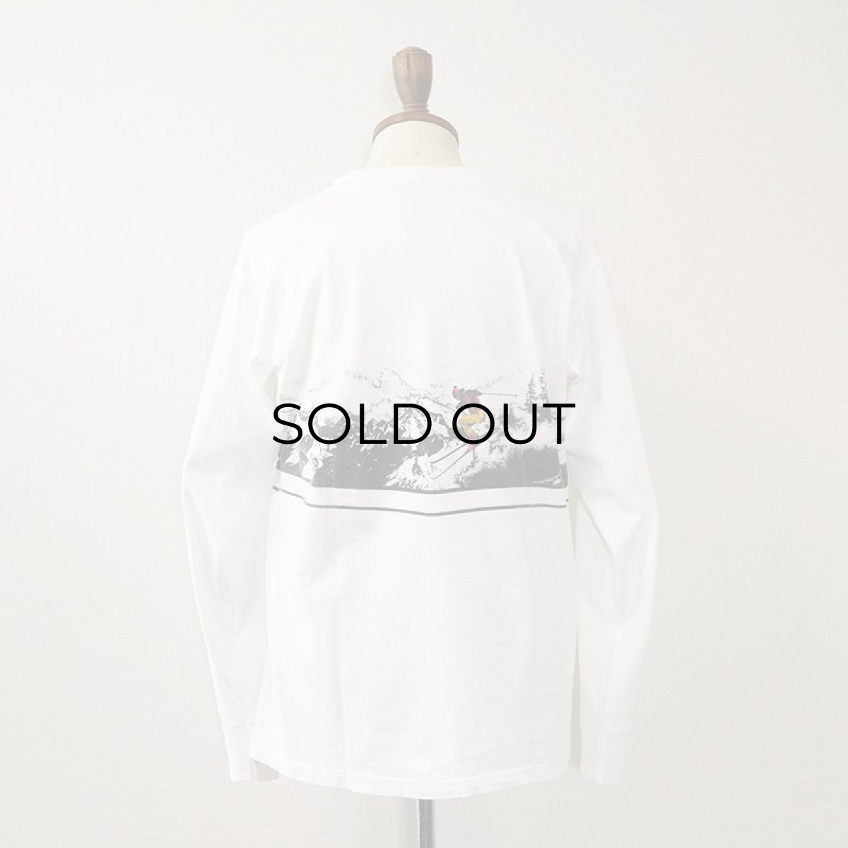 画像15: 80's ONEITA COTTON W-PRINT L/S TEE "SKI THE SUMMIT" (15)