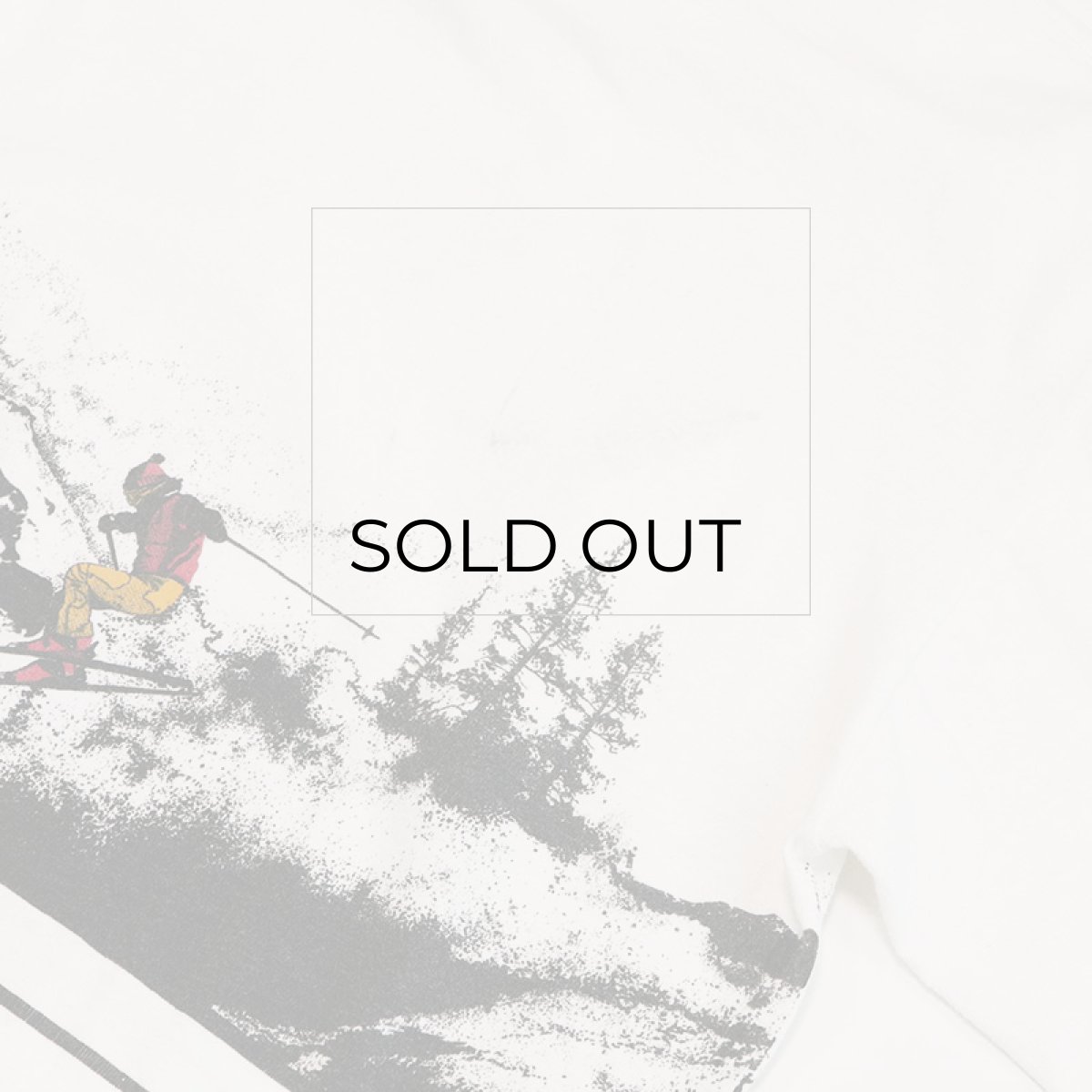 画像8: 80's ONEITA COTTON W-PRINT L/S TEE "SKI THE SUMMIT" (8)