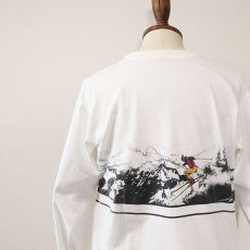 画像12: 80's ONEITA COTTON W-PRINT L/S TEE "SKI THE SUMMIT" (12)