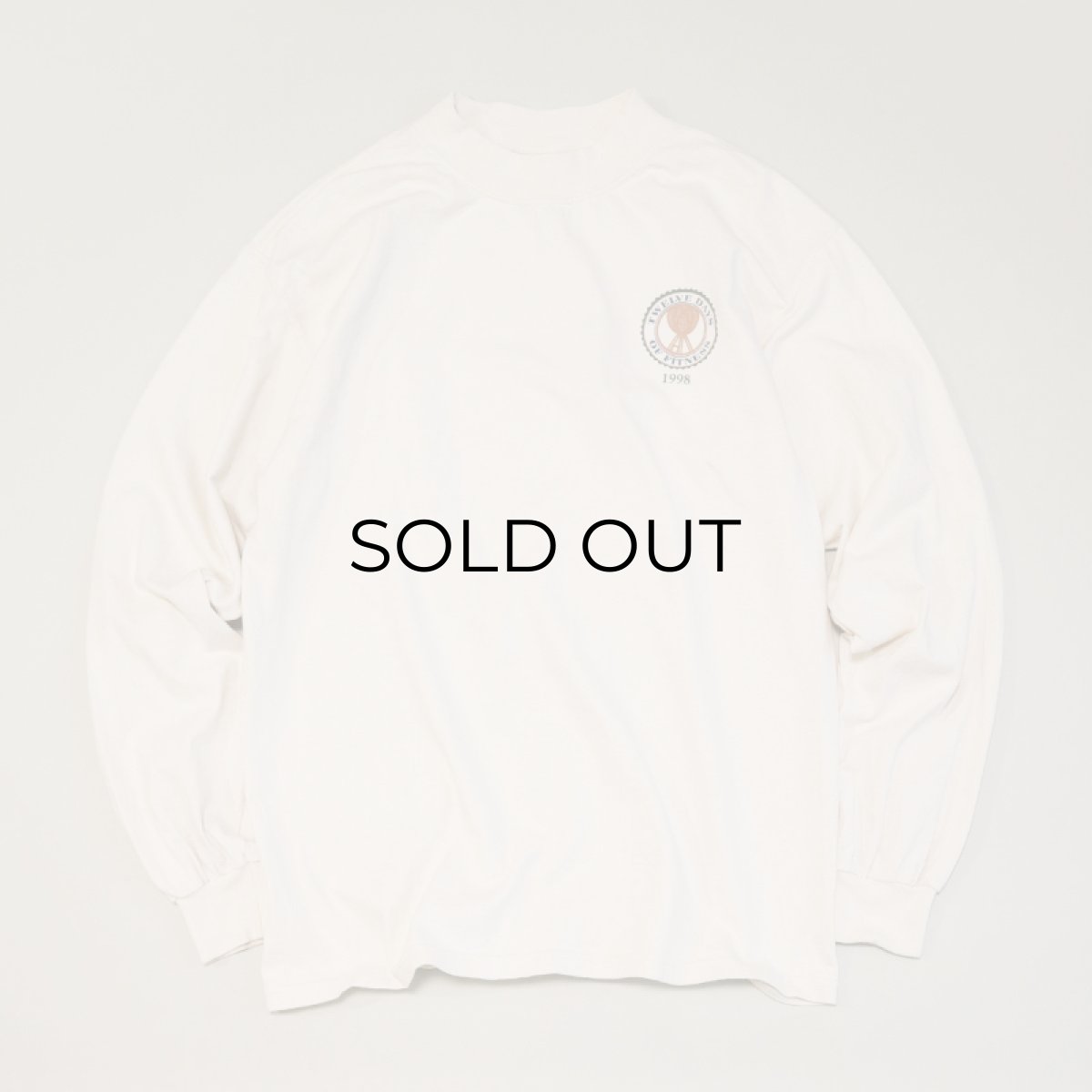 画像6: 90's GILDAN COTTON W-PRINT MOCK NECK L/S TEE "TWELVE DAYS OF FITNESS 1998" (6)