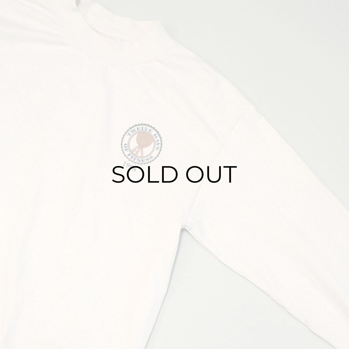 画像8: 90's GILDAN COTTON W-PRINT MOCK NECK L/S TEE "TWELVE DAYS OF FITNESS 1998" (8)