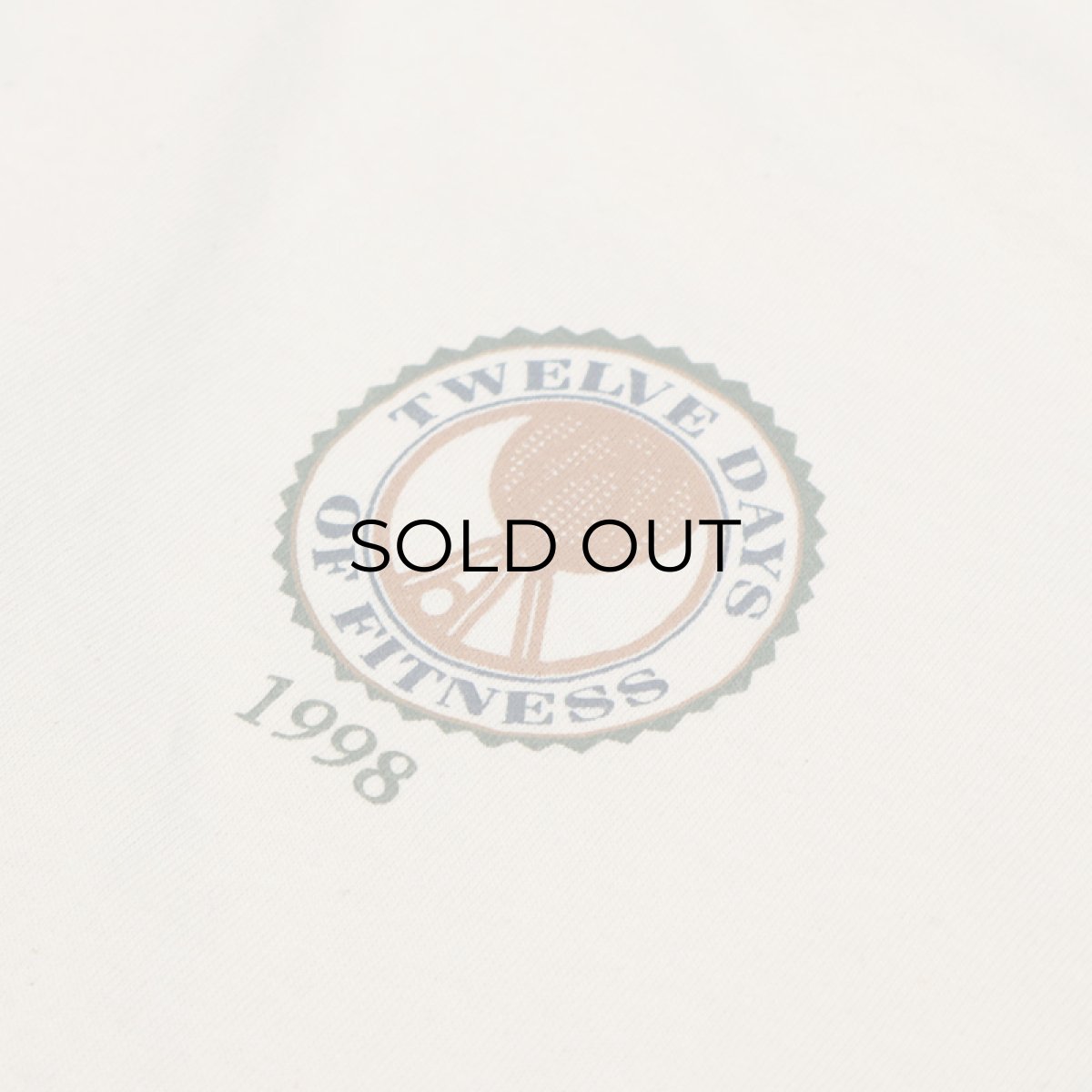 画像9: 90's GILDAN COTTON W-PRINT MOCK NECK L/S TEE "TWELVE DAYS OF FITNESS 1998" (9)