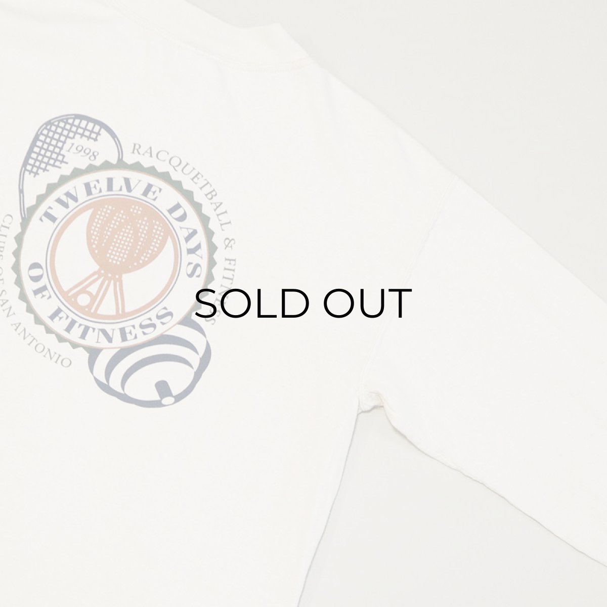 画像10: 90's GILDAN COTTON W-PRINT MOCK NECK L/S TEE "TWELVE DAYS OF FITNESS 1998" (10)