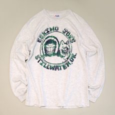 画像1: 〜90's Hanes COTTON W-PRINT L/S TEE "ESKIMO JOE'S" (1)