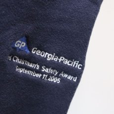 画像8: 90's GRAYBEAR REVERSE WEAVE style EMBROIDERED CREW NECK SWEAT "Georgia-Pacific" (8)