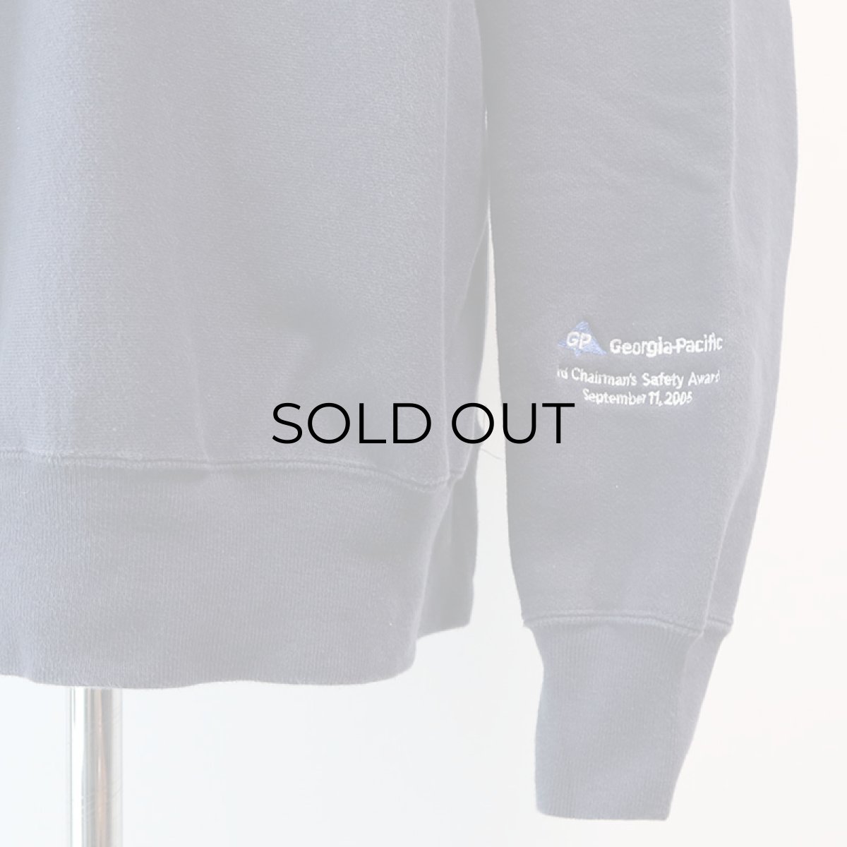 画像6: 90's GRAYBEAR REVERSE WEAVE style EMBROIDERED CREW NECK SWEAT "Georgia-Pacific" (6)