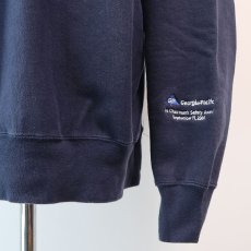 画像6: 90's GRAYBEAR REVERSE WEAVE style EMBROIDERED CREW NECK SWEAT "Georgia-Pacific" (6)