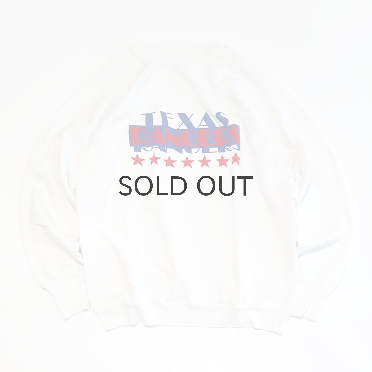 画像1: 〜90's LOGO 7 PRINT CREW NECK SWEAT "TEXAS RANGERS" (1)