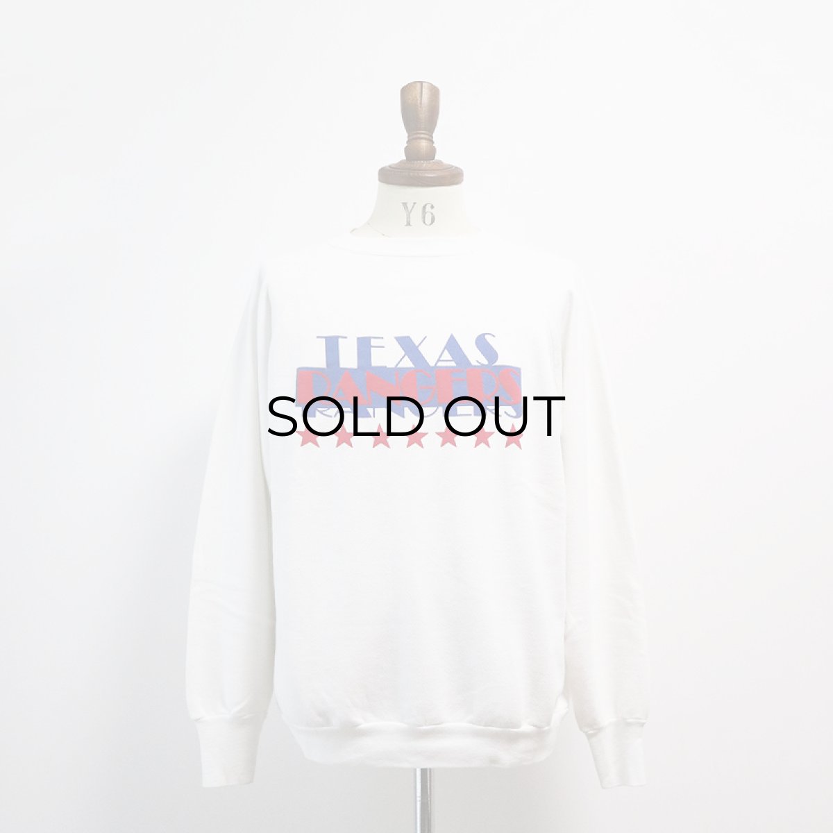 画像10: 〜90's LOGO 7 PRINT CREW NECK SWEAT "TEXAS RANGERS" (10)