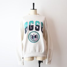 画像1: 90's JANSPORT PRINT CREW NECK SWEAT "BGSU" (1)