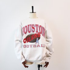 画像1: 90's Tultex PRINT CREW NECK SWEAT "HOUSTON OILERS FOOTBALL" (1)