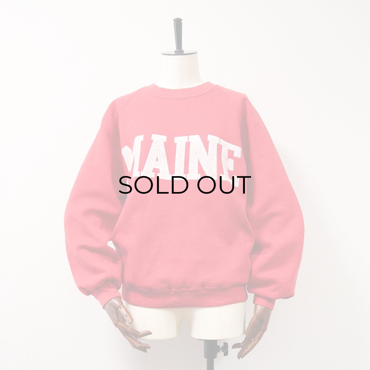 画像1: 80's SUPER WEIGHTS BY RUSSELL PRINT CREW NECK SWEAT "MAINE" (1)