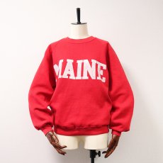 画像1: 80's SUPER WEIGHTS BY RUSSELL PRINT CREW NECK SWEAT "MAINE" (1)