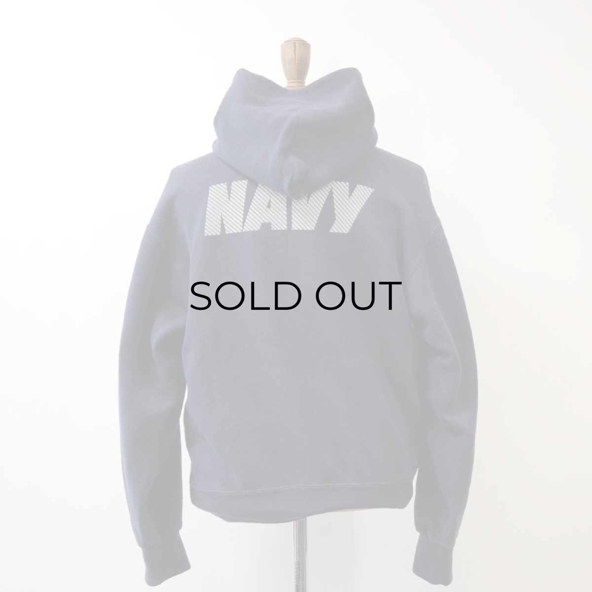 画像3: SOFFE W-REFLECTIVE PRINT SWEAT PULLOVER PARKA "NAVY" (3)