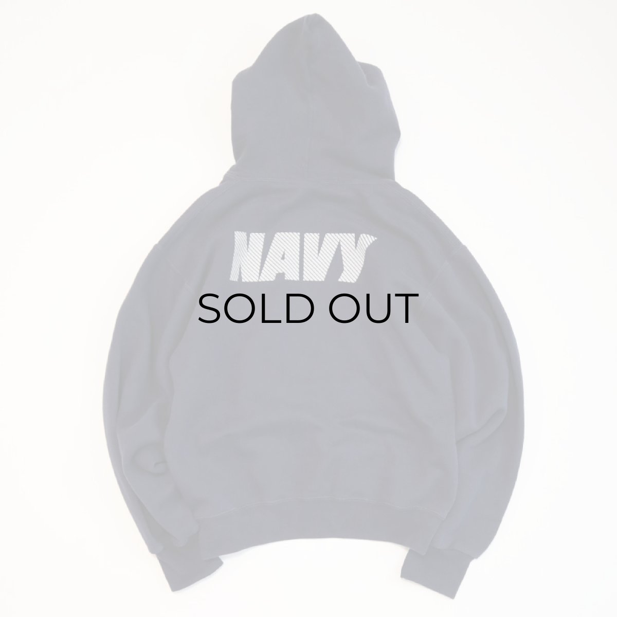 画像8: SOFFE W-REFLECTIVE PRINT SWEAT PULLOVER PARKA "NAVY" (8)