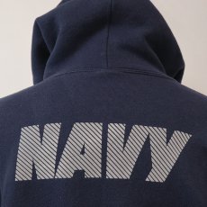 画像9: SOFFE W-REFLECTIVE PRINT SWEAT PULLOVER PARKA "NAVY" (9)