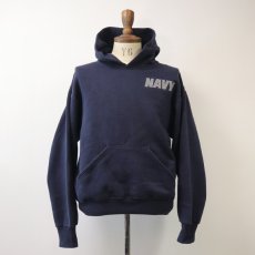 画像1: SOFFE W-REFLECTIVE PRINT SWEAT PULLOVER PARKA "NAVY" (1)