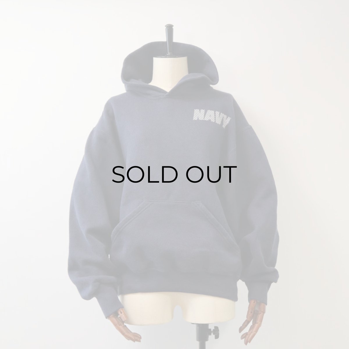 画像4: SOFFE W-REFLECTIVE PRINT SWEAT PULLOVER PARKA "NAVY" (4)