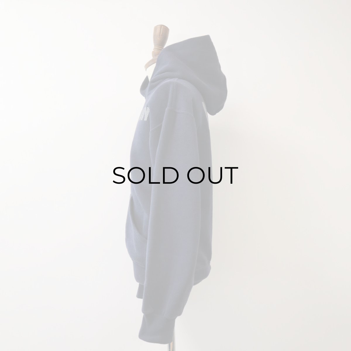 画像2: SOFFE W-REFLECTIVE PRINT SWEAT PULLOVER PARKA "NAVY" (2)