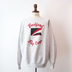 画像1: 〜90's ULTRA SWEATS PRINT CREW NECK SWEAT "Bedford Flag Corps" (1)