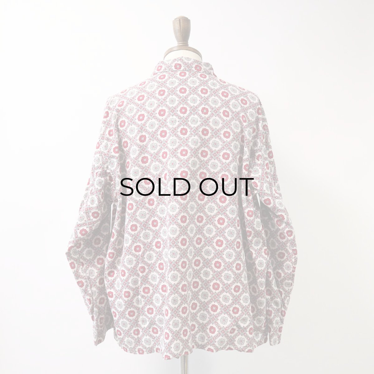 画像16: 60's Custom Tailored COTTON ALL OVER PATTERN PAJAMA SHIRT (16)