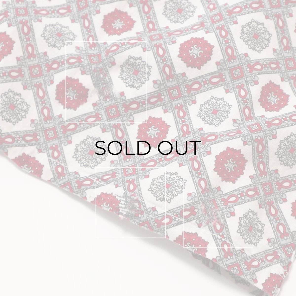 画像11: 60's Custom Tailored COTTON ALL OVER PATTERN PAJAMA SHIRT (11)