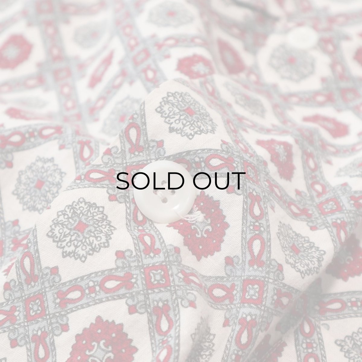 画像5: 60's Custom Tailored COTTON ALL OVER PATTERN PAJAMA SHIRT (5)