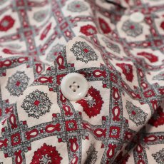 画像5: 60's Custom Tailored COTTON ALL OVER PATTERN PAJAMA SHIRT (5)