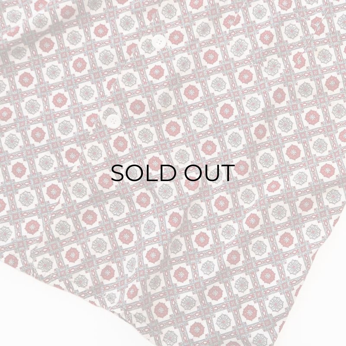 画像9: 60's Custom Tailored COTTON ALL OVER PATTERN PAJAMA SHIRT (9)