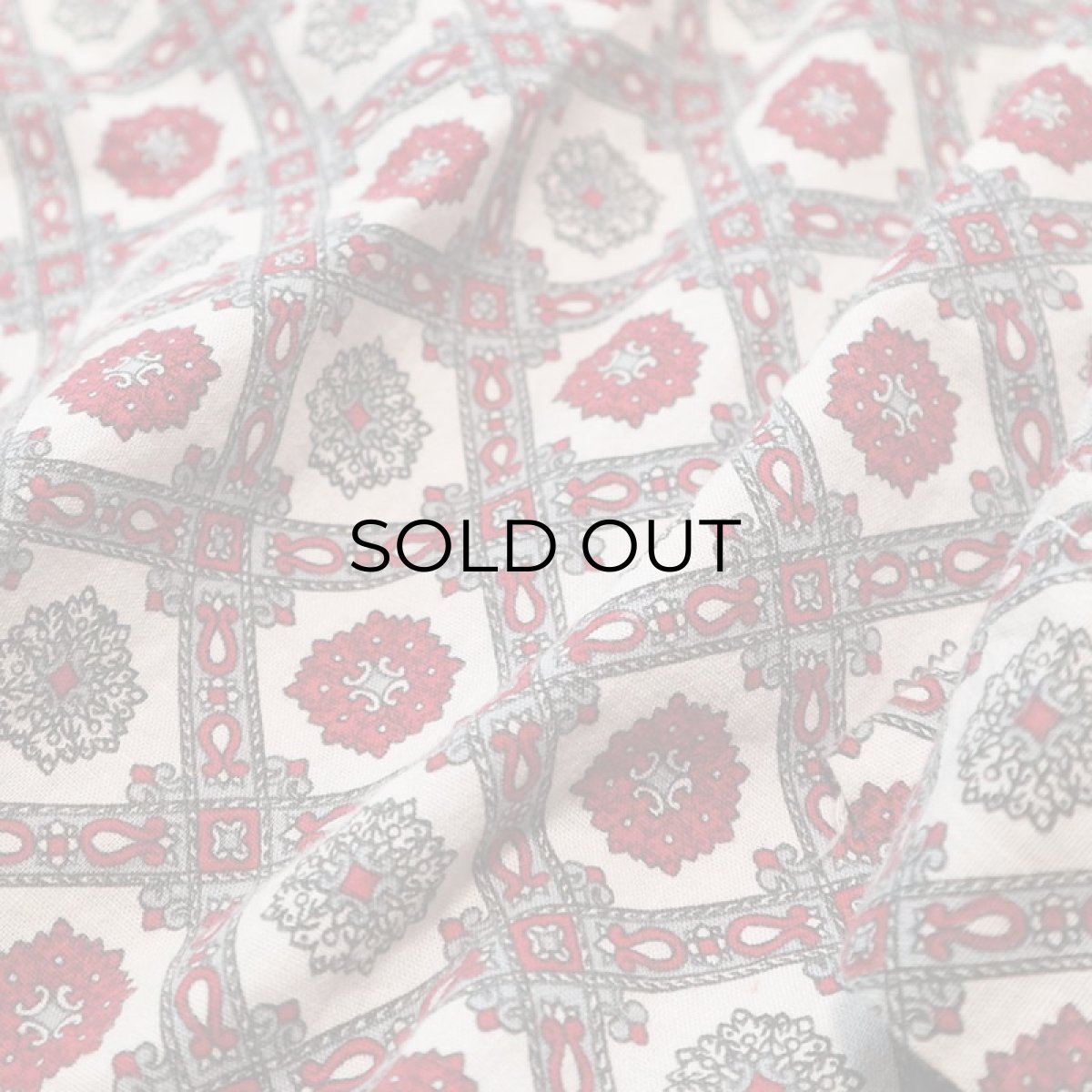 画像6: 60's Custom Tailored COTTON ALL OVER PATTERN PAJAMA SHIRT (6)